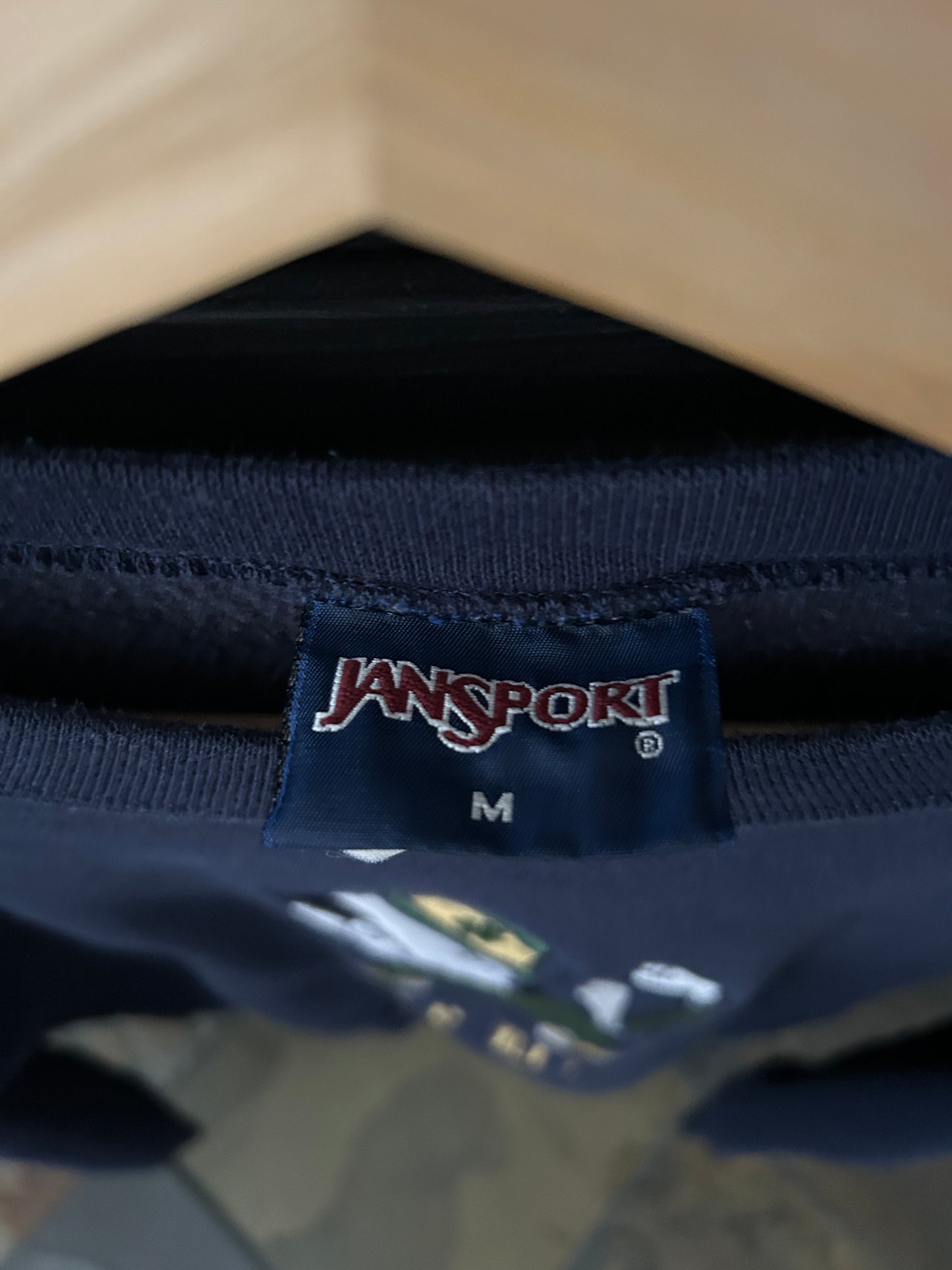 Vintage Notre Dame Navy Sweatshirt Embroidered Medium