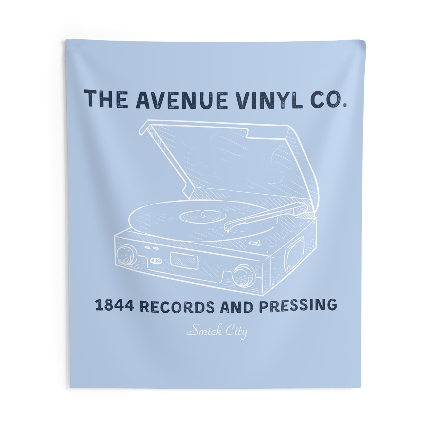 Saint Mary's College "The Avenue Vinyl Co." Tapestry | Smick City | Better in Blue Co.