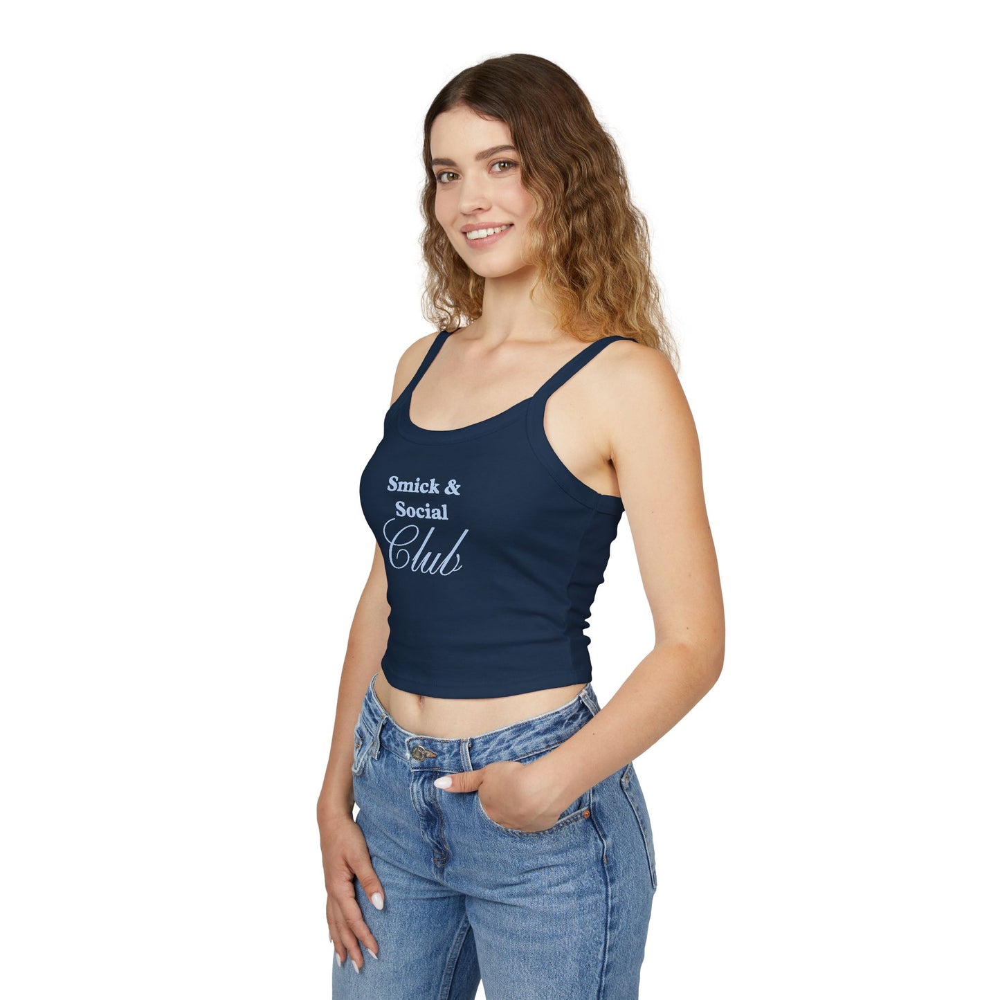 Saint Mary's College Smick and Social Club Women's Spaghetti Strap Tank Top | Belles Blue | Better in Blue Co.