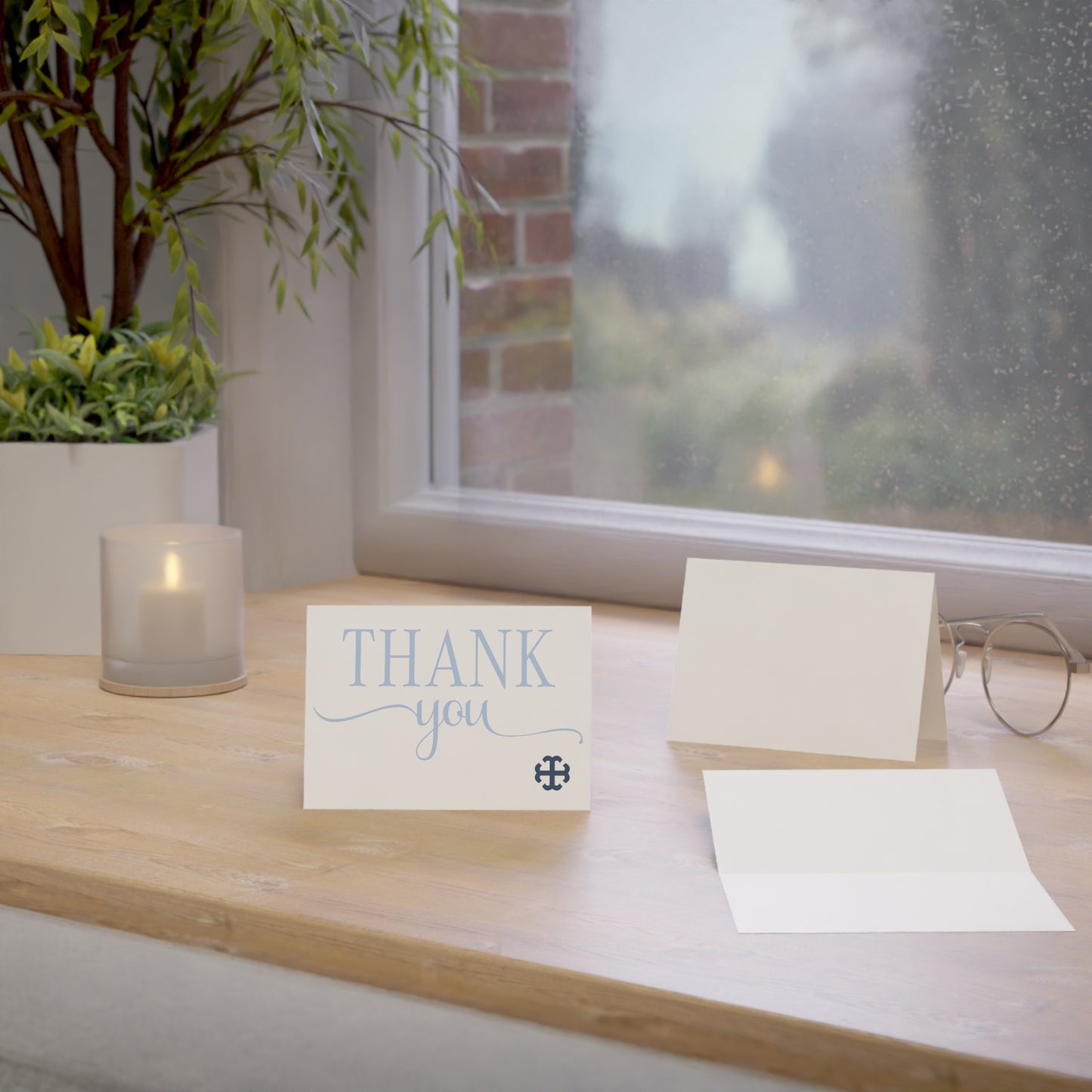 Saint Mary's College Thank You Cards No. 2 | French Cross | Better in Blue Co.