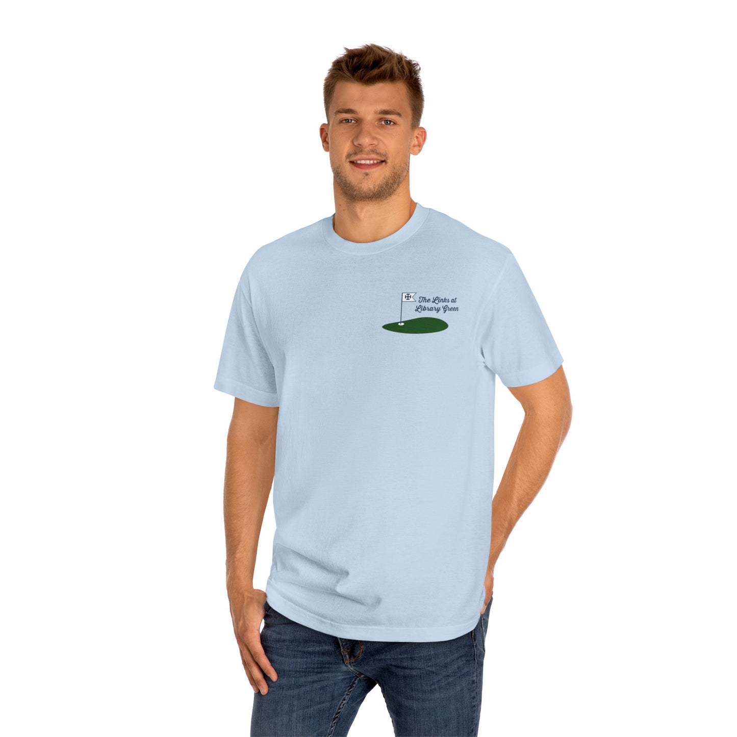 Saint Mary's College "The Links at Library Green" Unisex Classic Tee | Better in Blue Co.