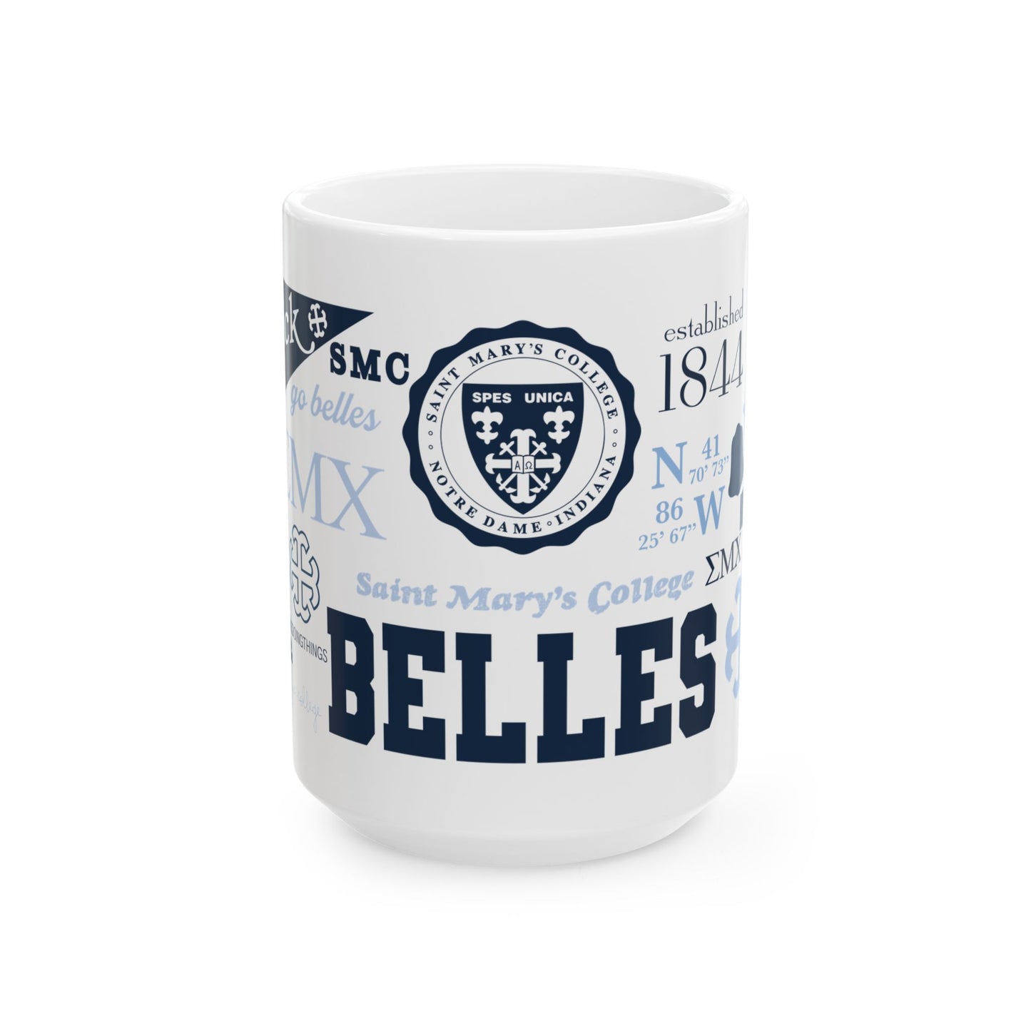 Saint Mary's College Mug | Belles | Smick | The Avenue | Spes Unica | Better in Blue Co.