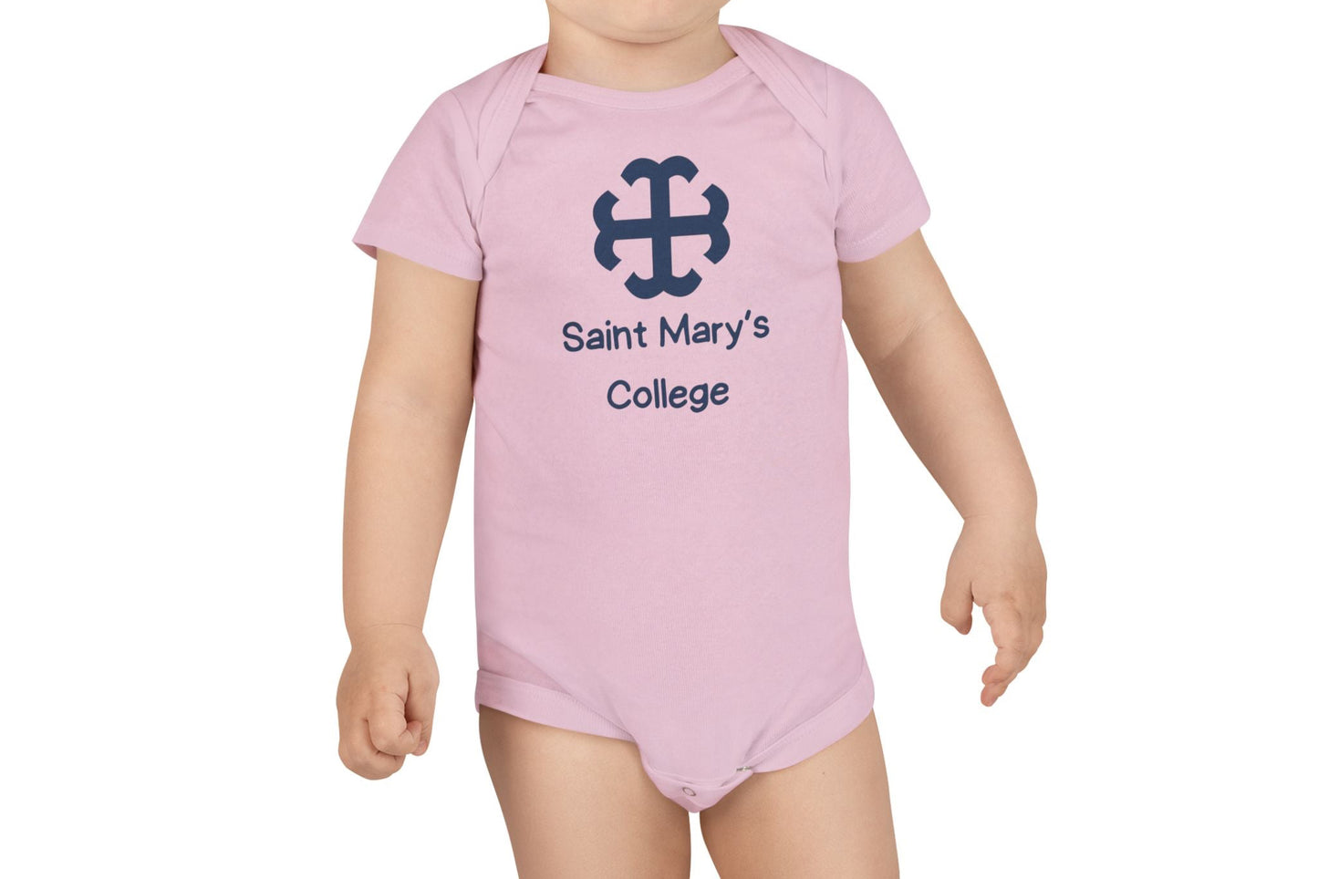Saint Mary's College Baby Onesie | French Cross | Better in Blue Co.