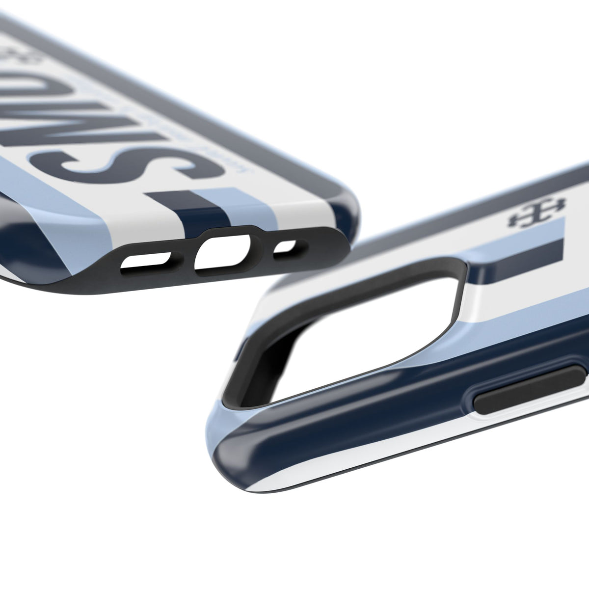 Saint Mary's College Phone Case SMC Navy/Belles Blue/White French Cross | Better in Blue Co.
