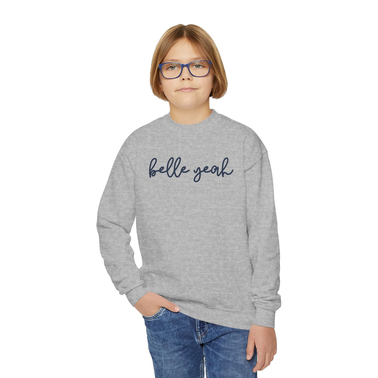 Youth Saint Mary's College Belle Yeah Crewneck Sweatshirt