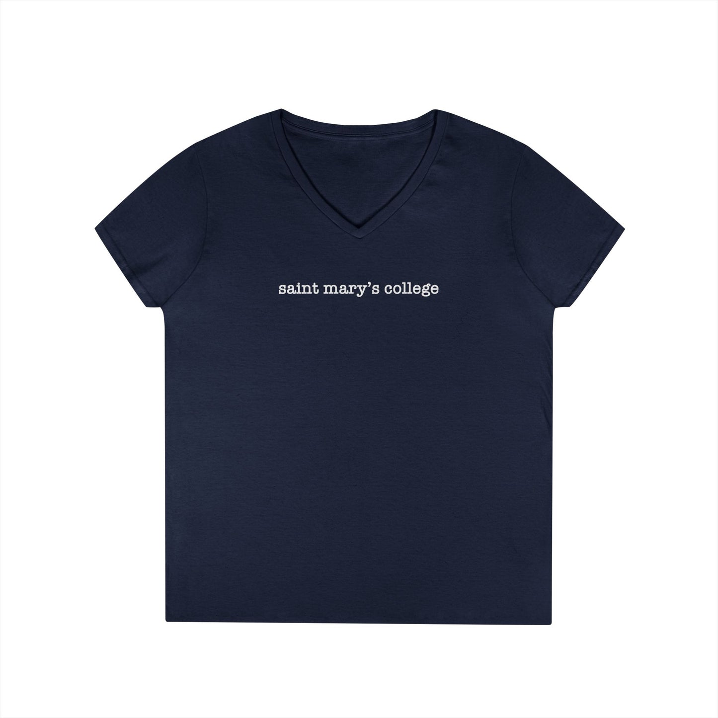 Saint Mary's College Ladies' V-Neck T-Shirt | Navy Blue | Better in Blue Co.