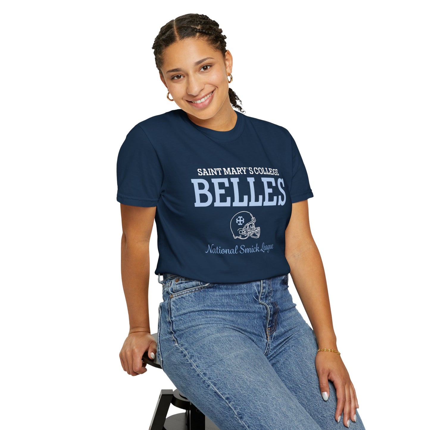 Saint Mary's College Belles National Smick League Unisex T-shirt | Belles | 1844 | Better in Blue Co.