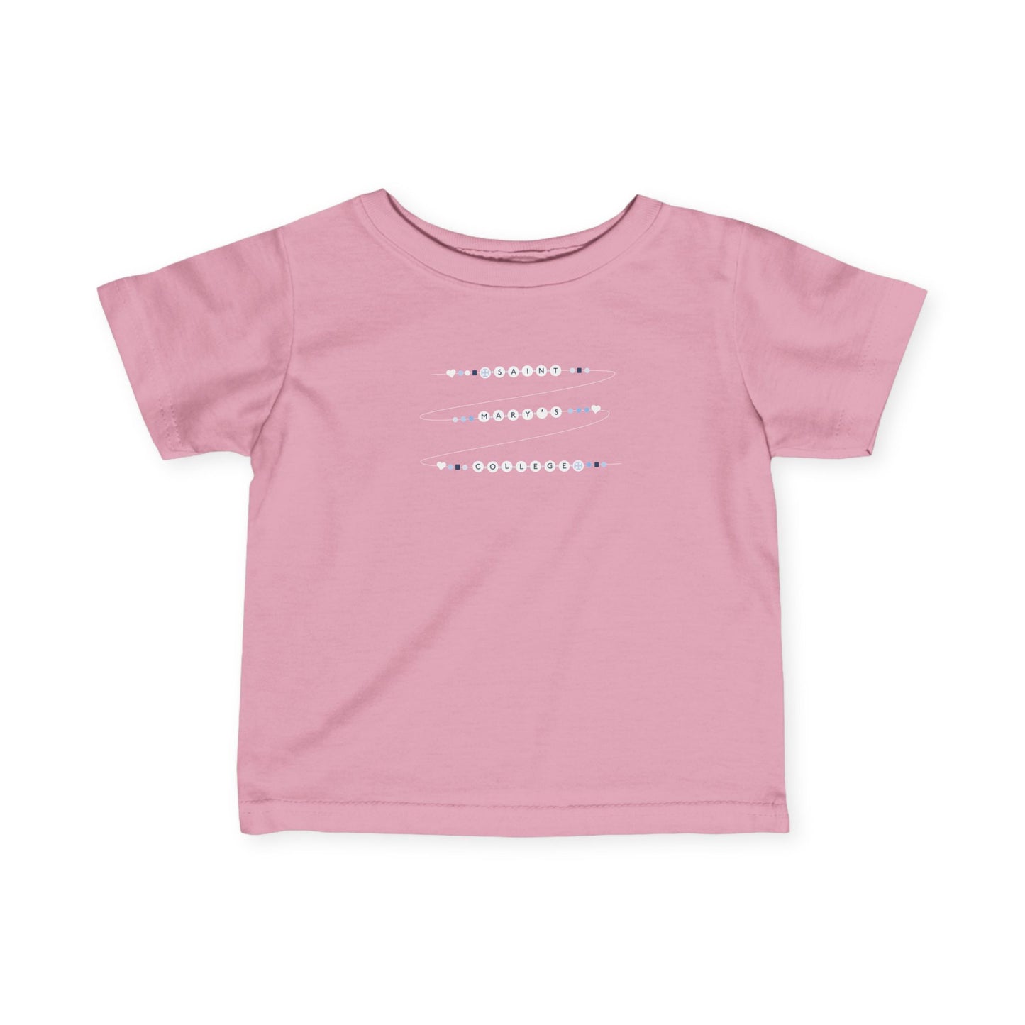 Saint Mary's College Friendship Bracelet Infant Fine Jersey Tee| Belles Blue | Smick | Better in Blue Co.
