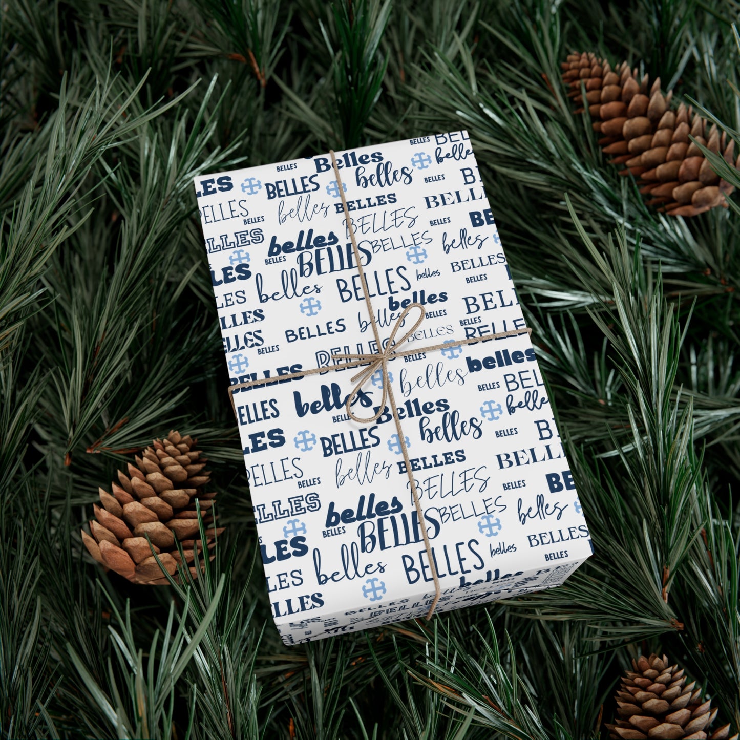 Saint Mary's College Belles Wrapping Paper | French Cross | Smick