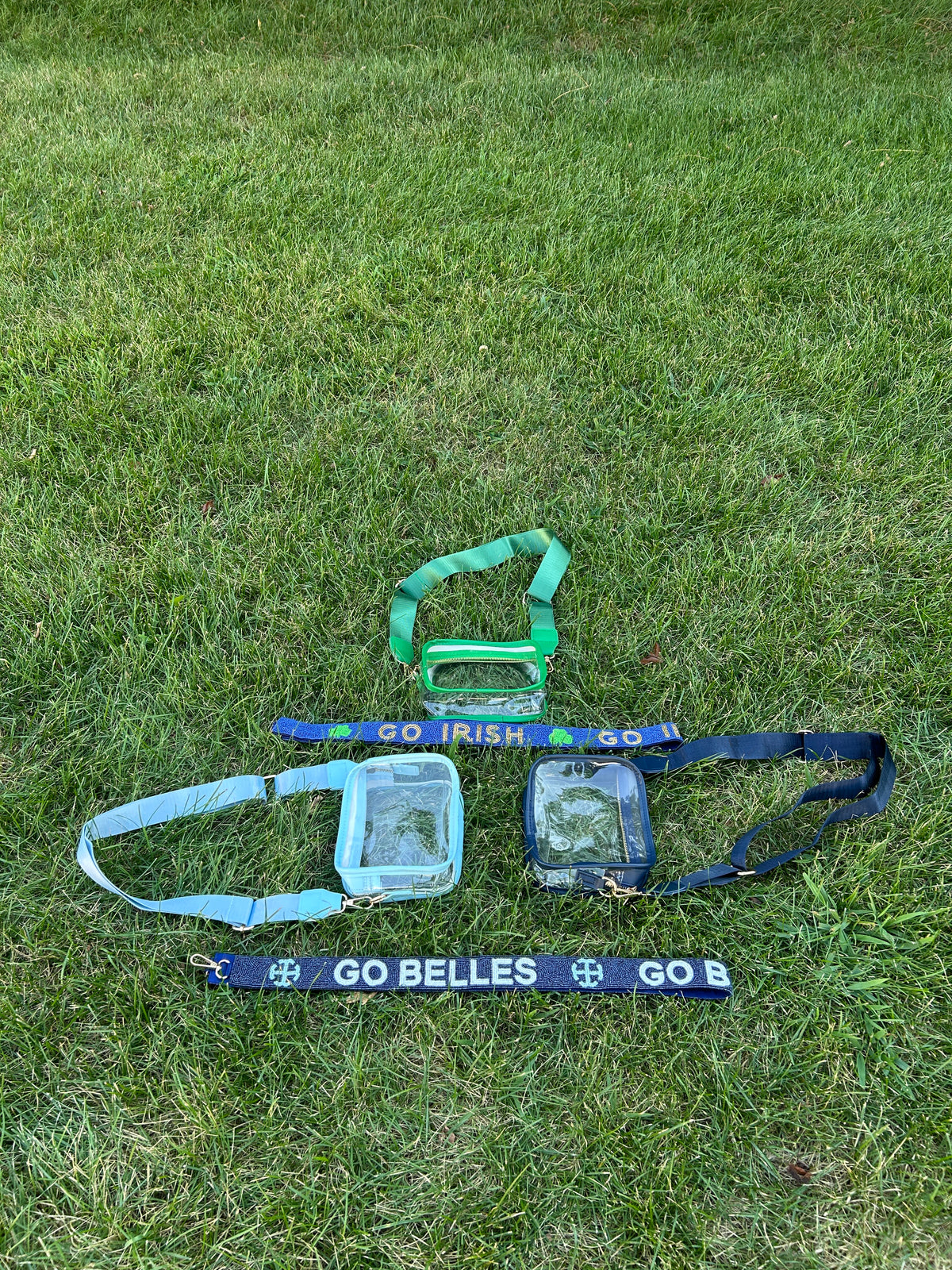 Saint Mary's College and Notre Dame Beaded Purse Straps | PRE-ORDER | Go Belles | Go Irish | Combined Offer