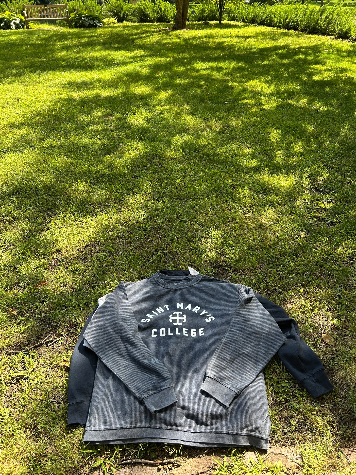 Saint Mary's College Ribbed Pullover Navy Blue Boxercraft XL