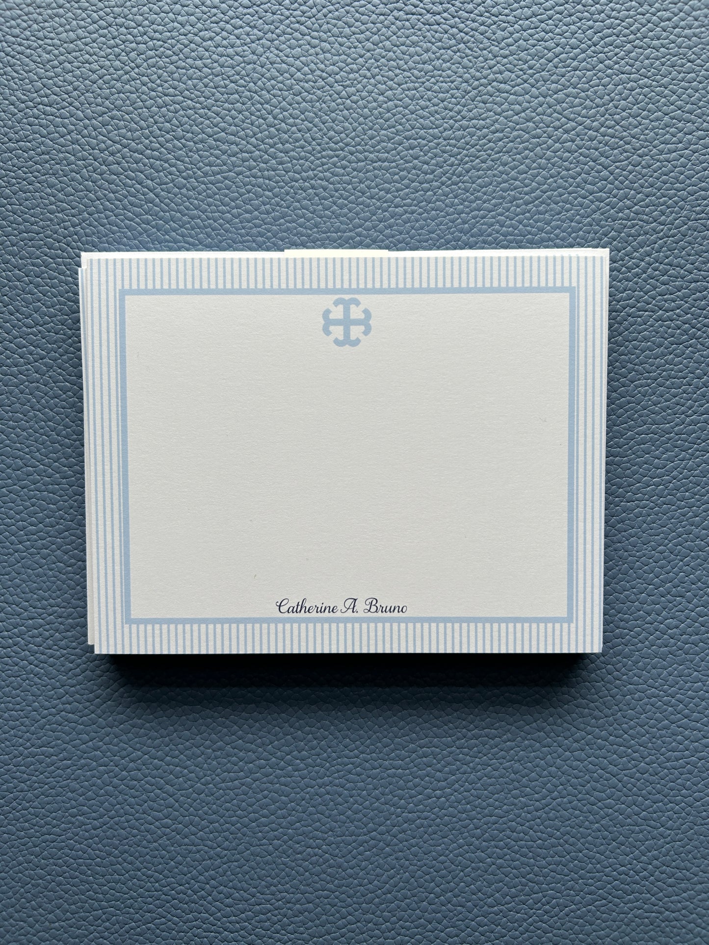 Saint Mary's College Belles Blue Striped Stationery Sets | Personalization Available