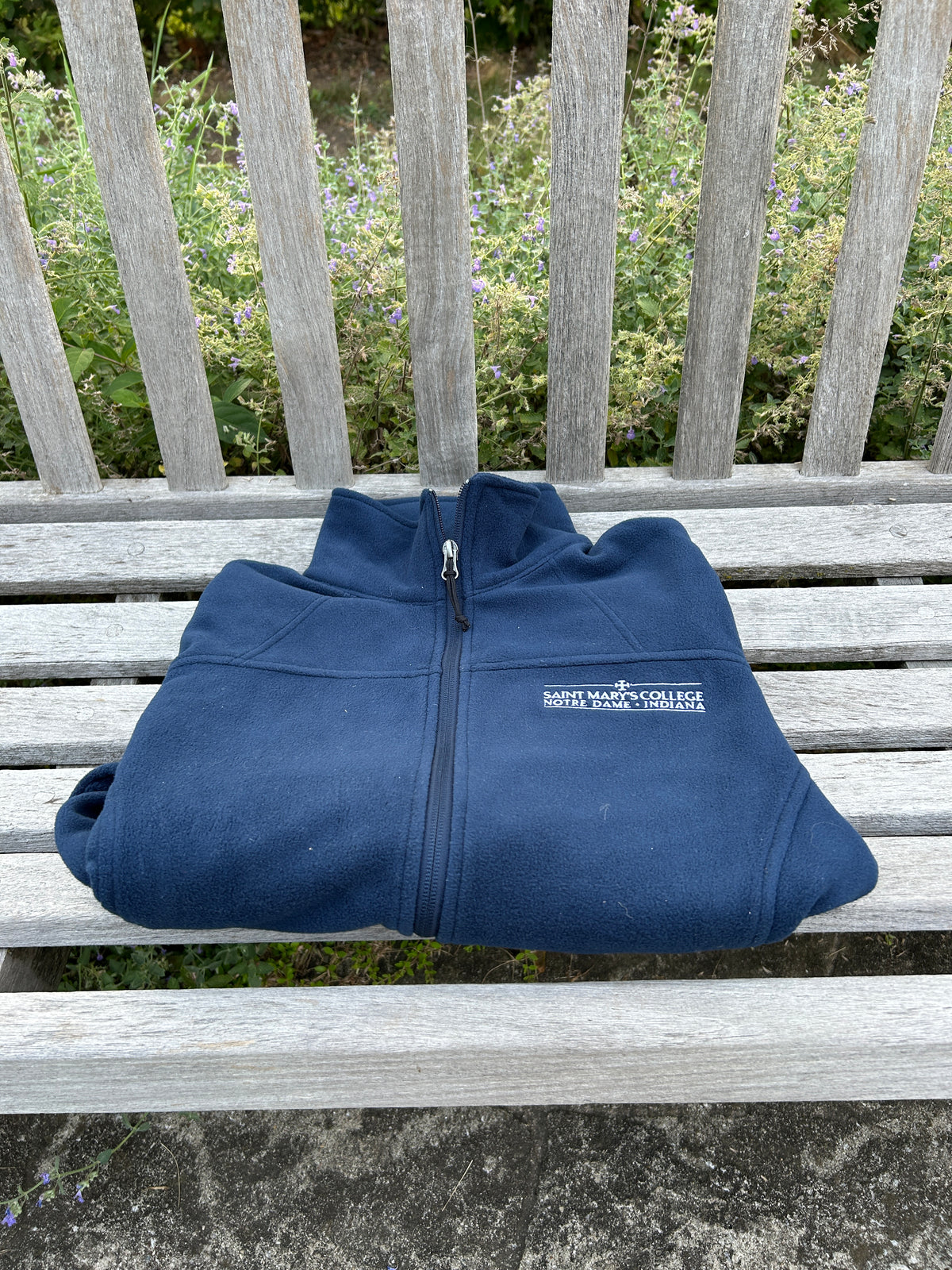 Saint Mary's College Navy Blue Columbia Zip-Up Jacket Medium