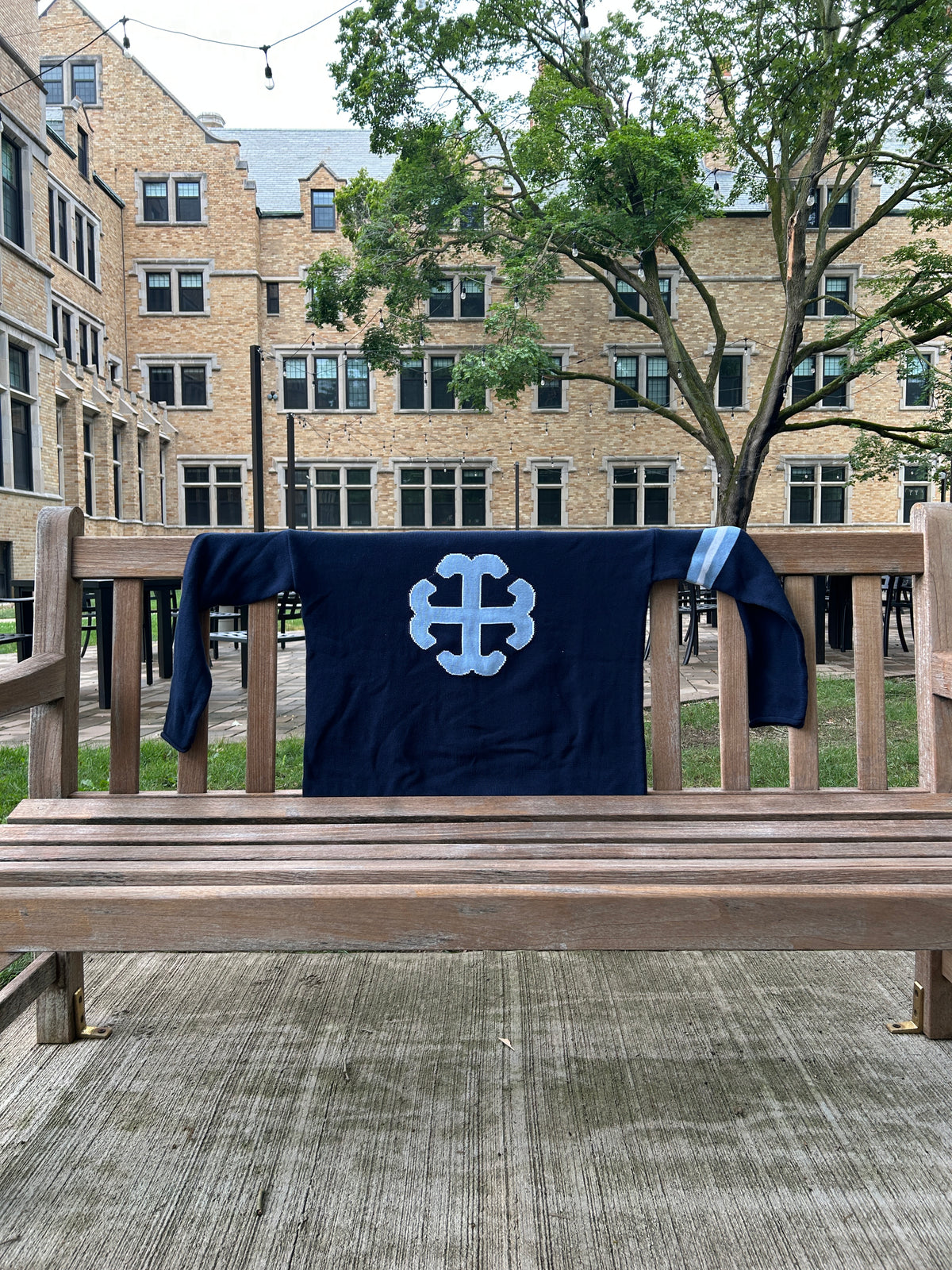 The French Cross Sweater | Saint Mary's College | Two Versions | PRE-ORDER | Navy | Belles Blue | White | Better in Blue Co.