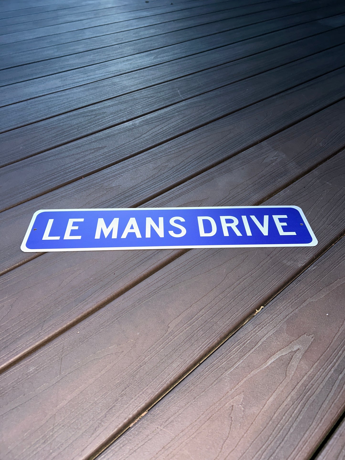 Le Mans Drive Street Sign | Saint Mary's College | Dorm Decor | Better in Blue Co.