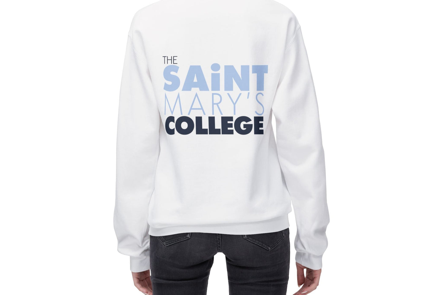 The Saint Mary's College Crewneck | Belles Blue | French Cross | Better in Blue Co.