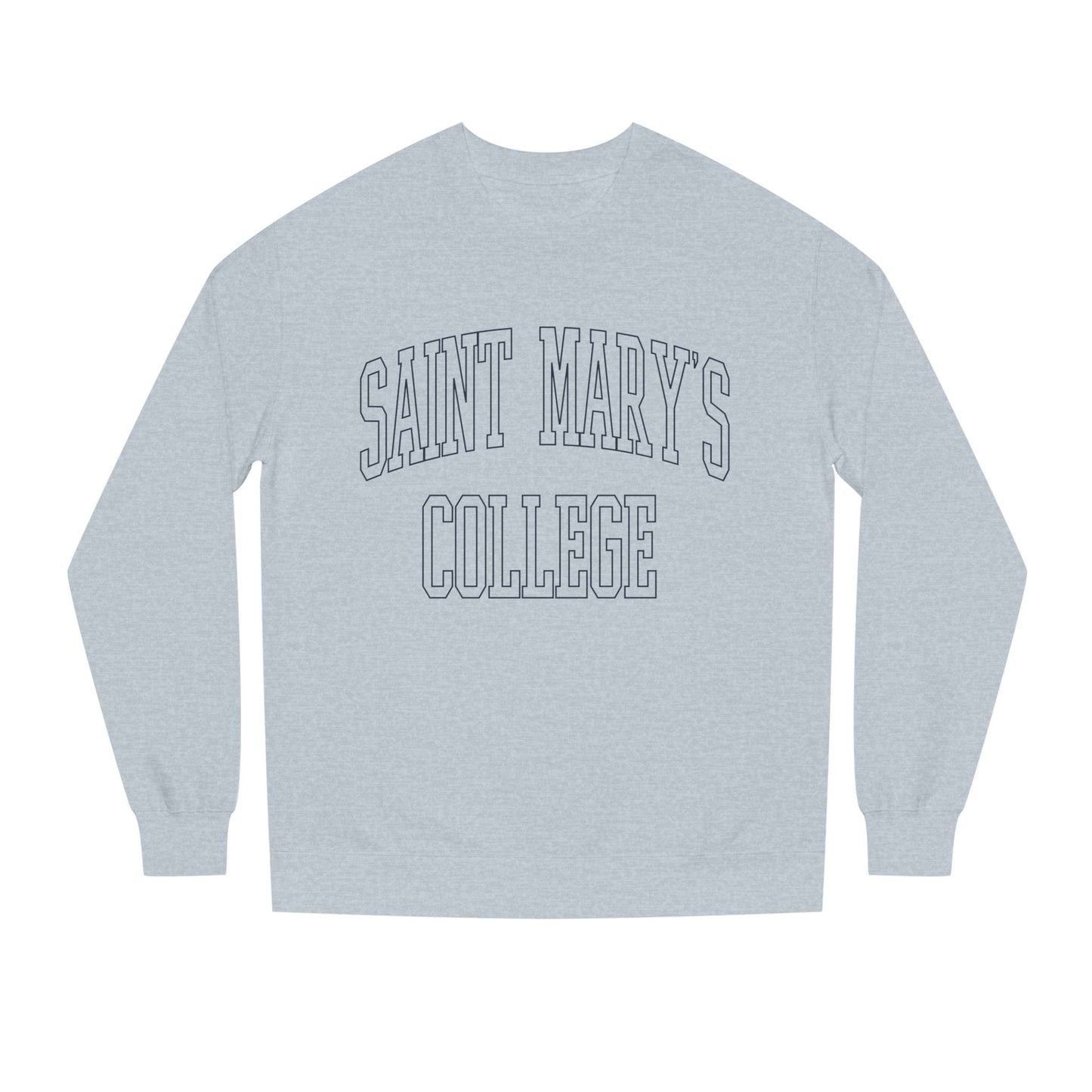Saint Mary's College Outline Unisex Crew Neck Sweatshirt | Notre Dame, IN | Better in Blue Co.