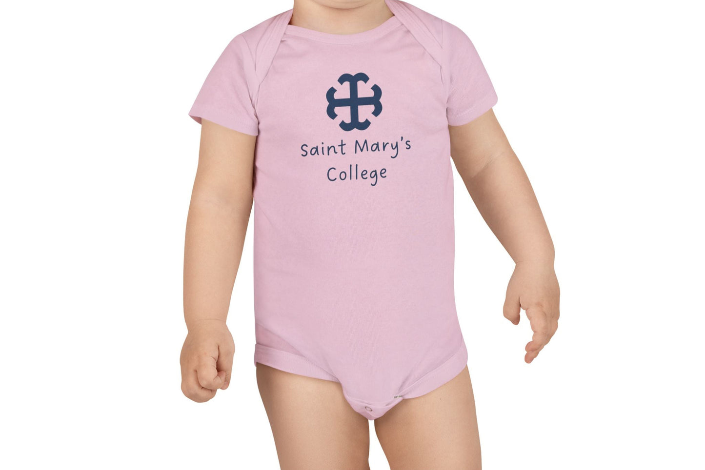 Saint Mary's College Baby Onesie | French Cross | Better in Blue Co.