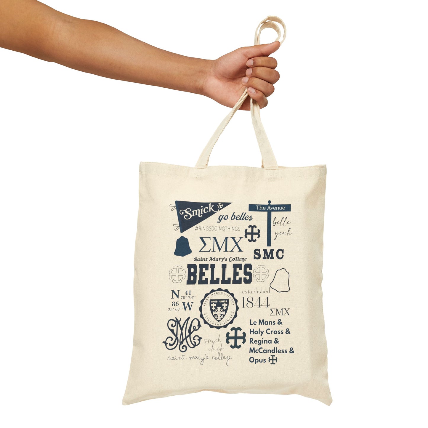 Saint Mary's College Tote Bag | Sister Madeleva | French Cross | Belles |