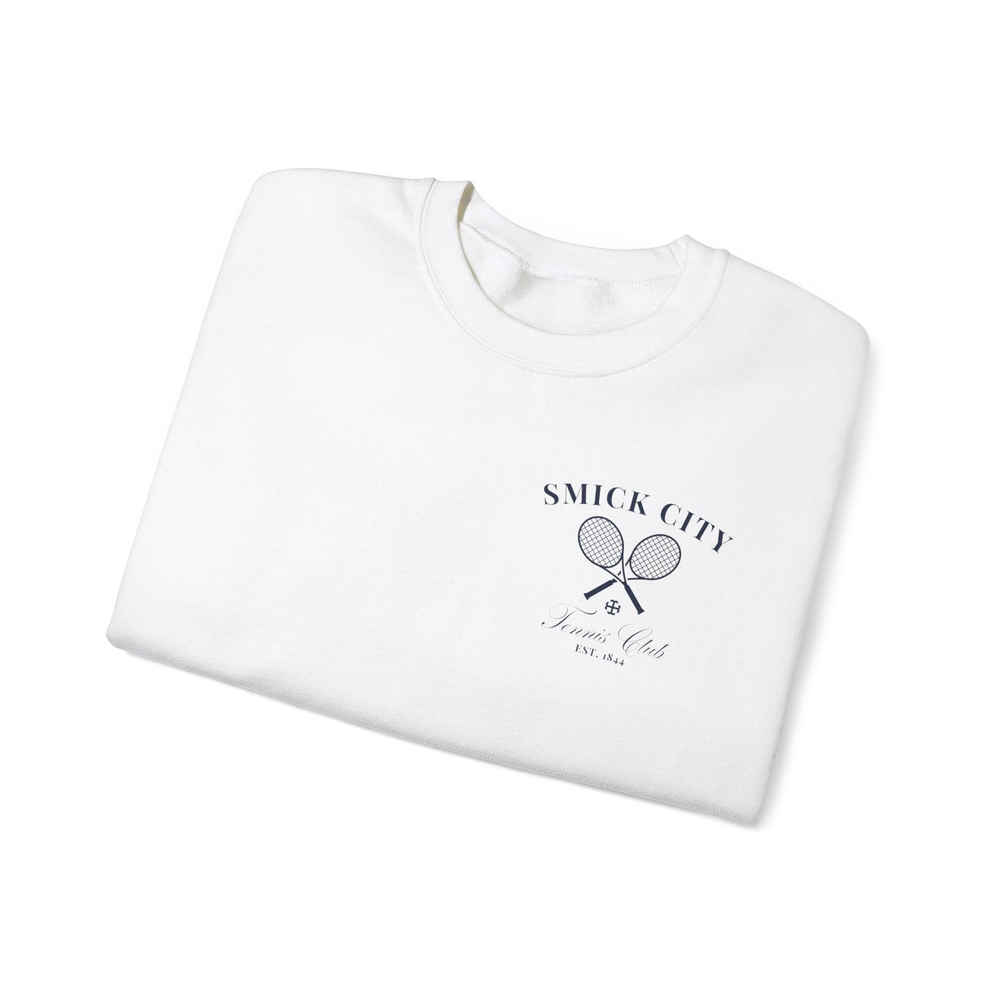 Saint Mary's College Smick City Tennis Club Crewneck | French Cross | Better in Blue Co.