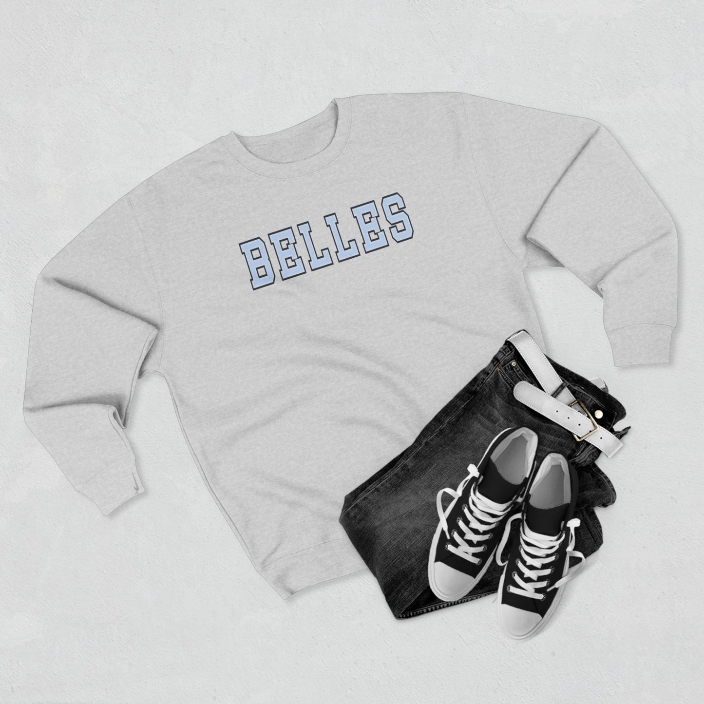 Saint Mary's College "BELLES" Unisex Crewneck Sweatshirt | Navy Blue | Belles Blue | Better in Blue Co.