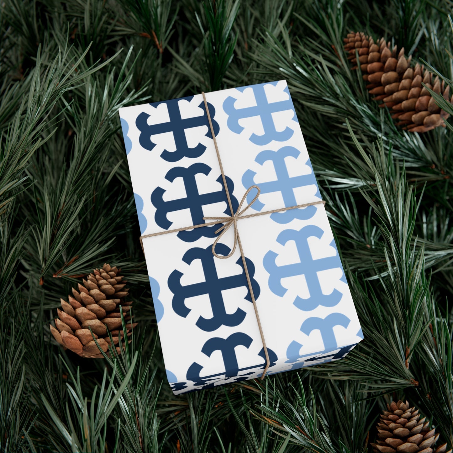 Saint Mary's College French Cross Wrapping Paper No. 1 | Notre Dame, IN | Belles| Smick | Better in Blue Co.