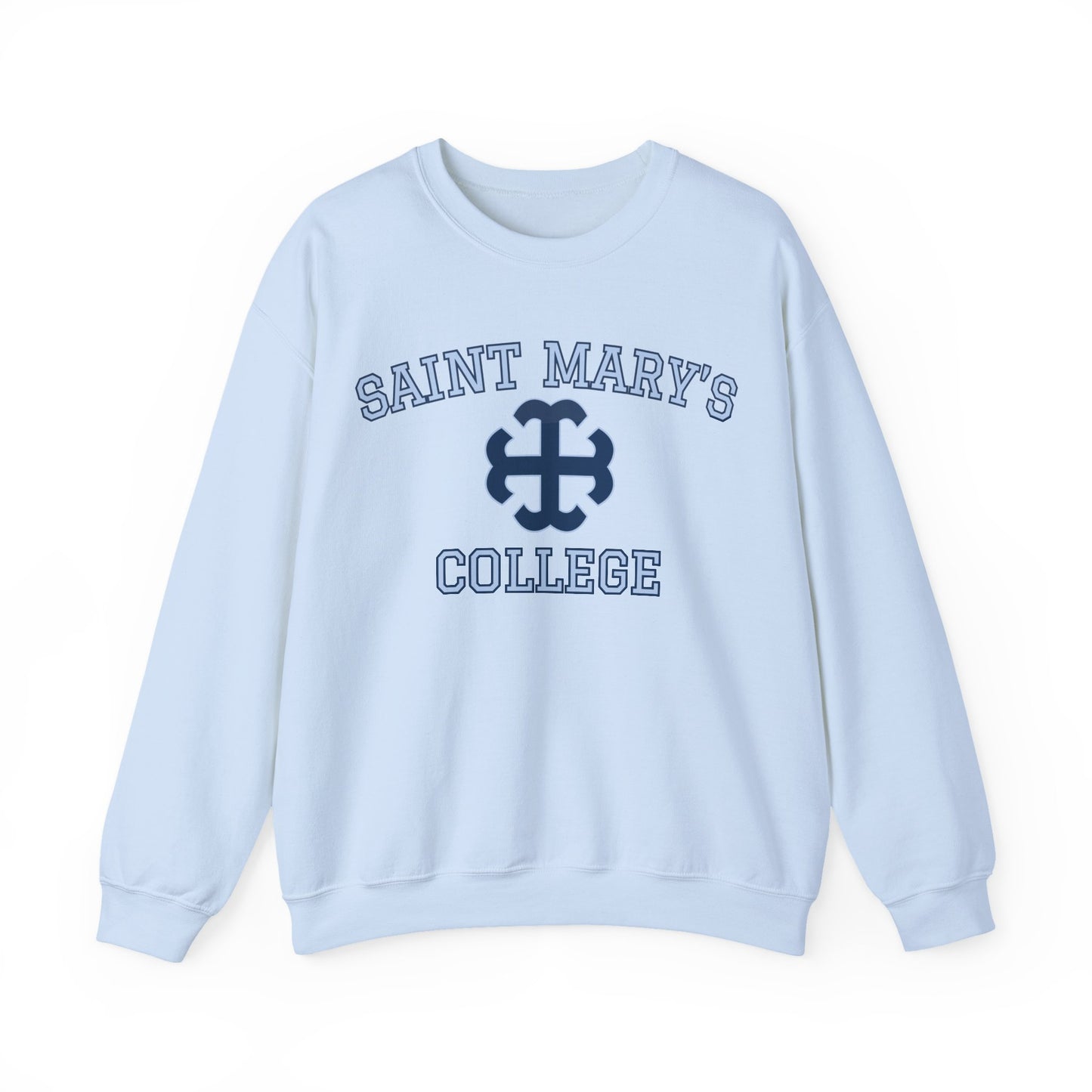 Saint Mary's College Crewneck Navy/Belles Blue | Smick | French Cross
