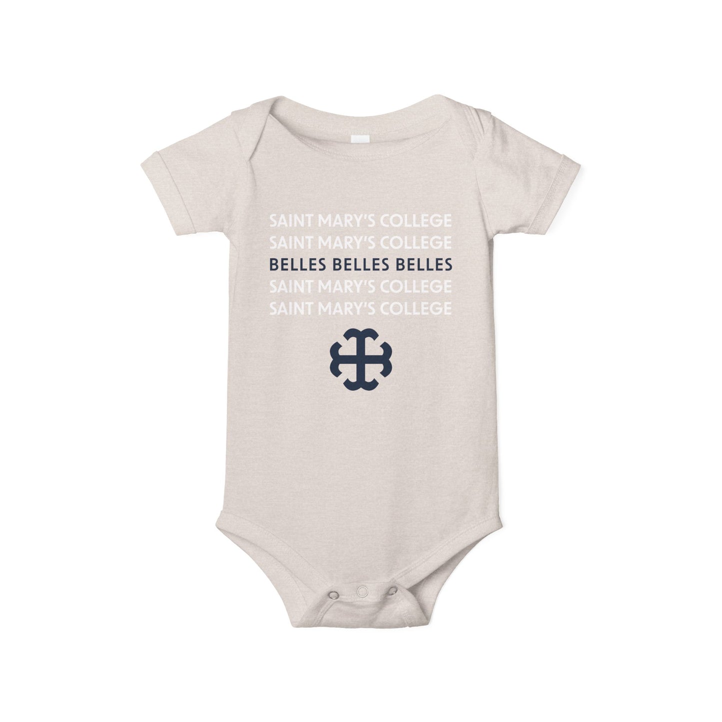 Saint Mary's College Baby Onesie No. 2 | French Cross | Better in Blue Co.
