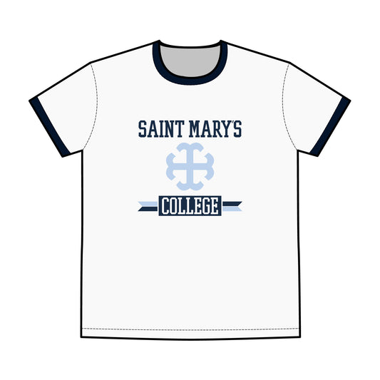 Saint Mary's College Ringer Tee | French Cross | Belles Blue | Better in Blue Co.