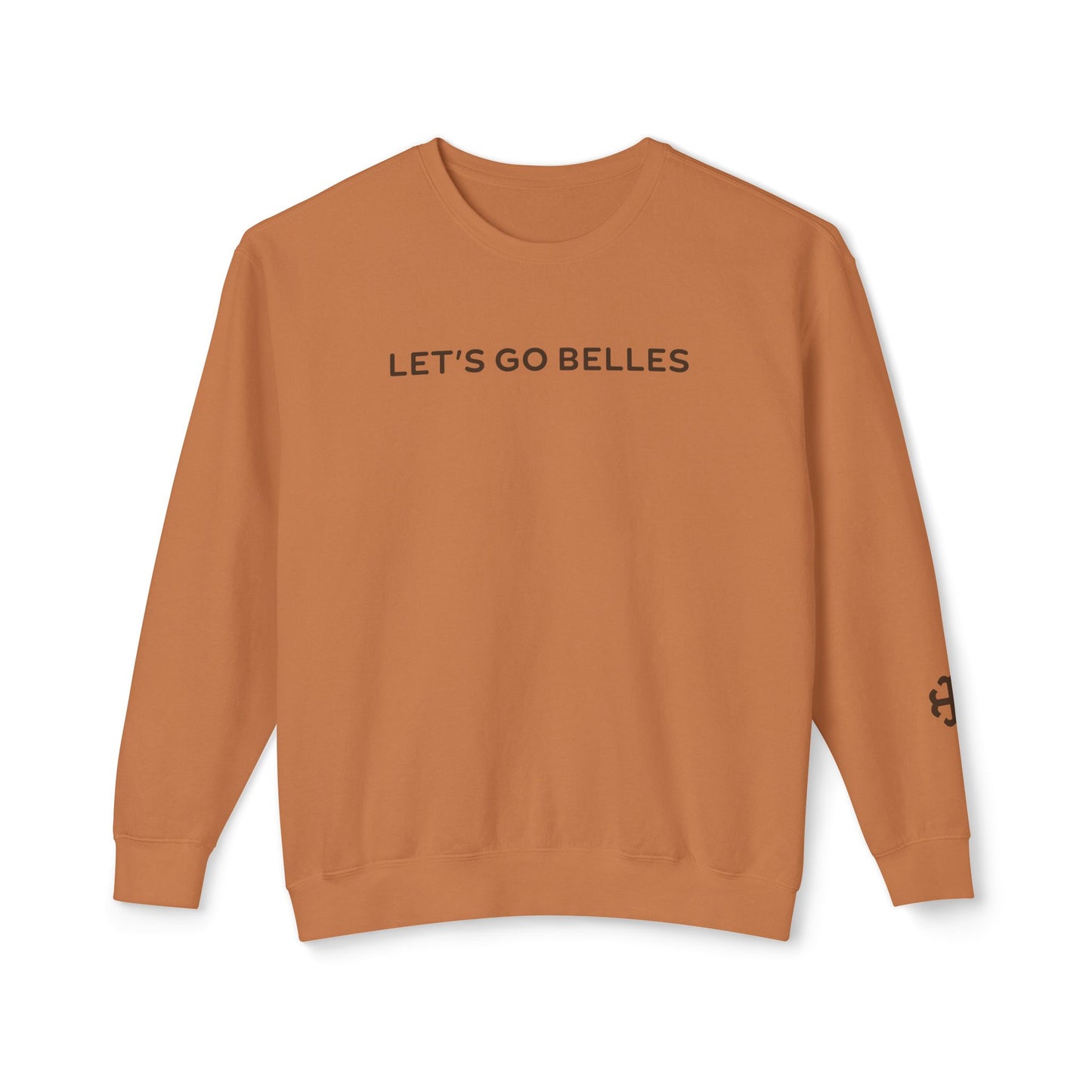 Saint Mary's College "Let's Go Belles" with French Cross Lightweight Crewneck | 1844 | Smick | Better in Blue Co.