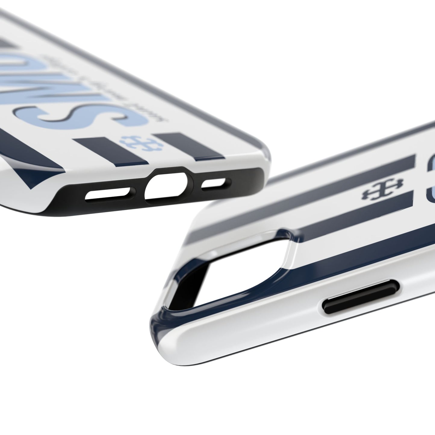 Saint Mary's College Navy Blue Striped Phone Case | French Cross | Better in Blue Co.