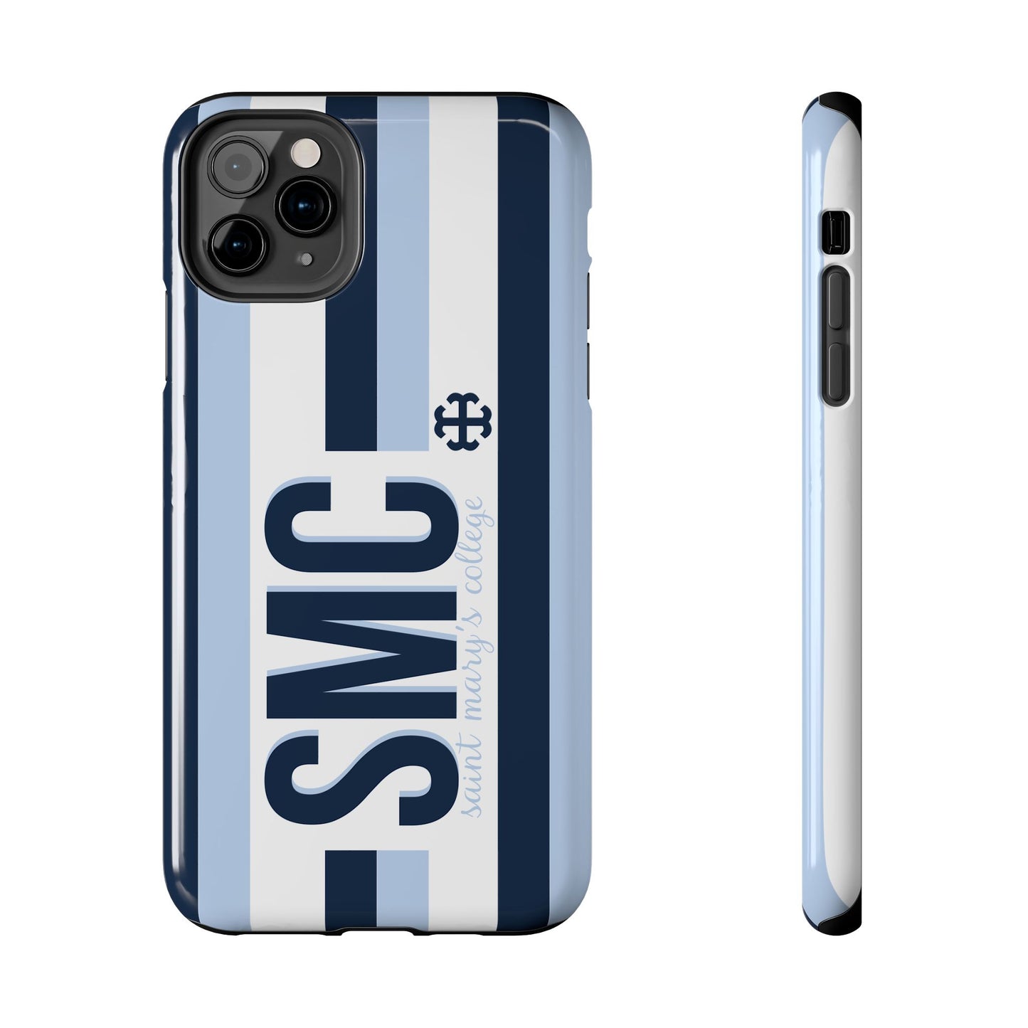 Saint Mary's College Phone Case SMC Navy/Belles Blue/White French Cross | Better in Blue Co.