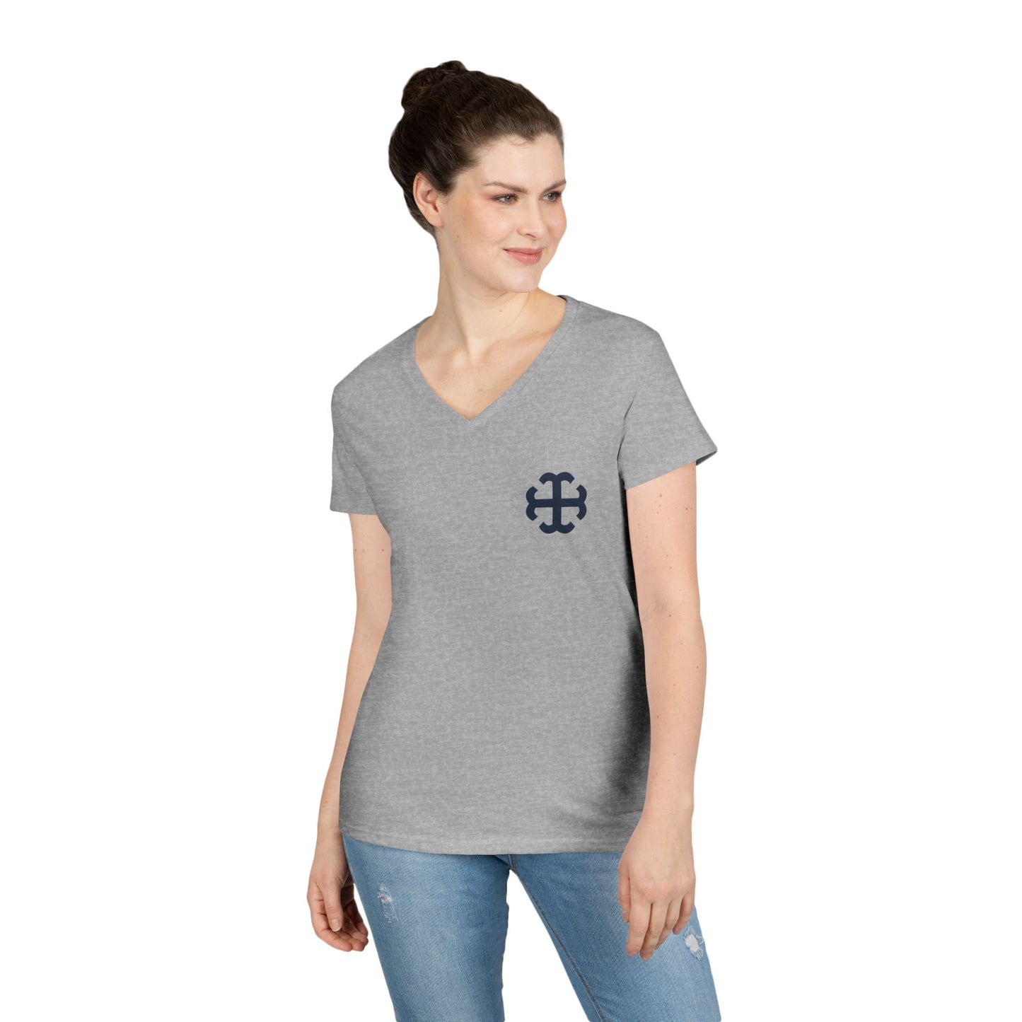 Saint Mary's College French Cross Ladies' V-Neck T-Shirt | Belles | Est. 1844 | Better in Blue Co.