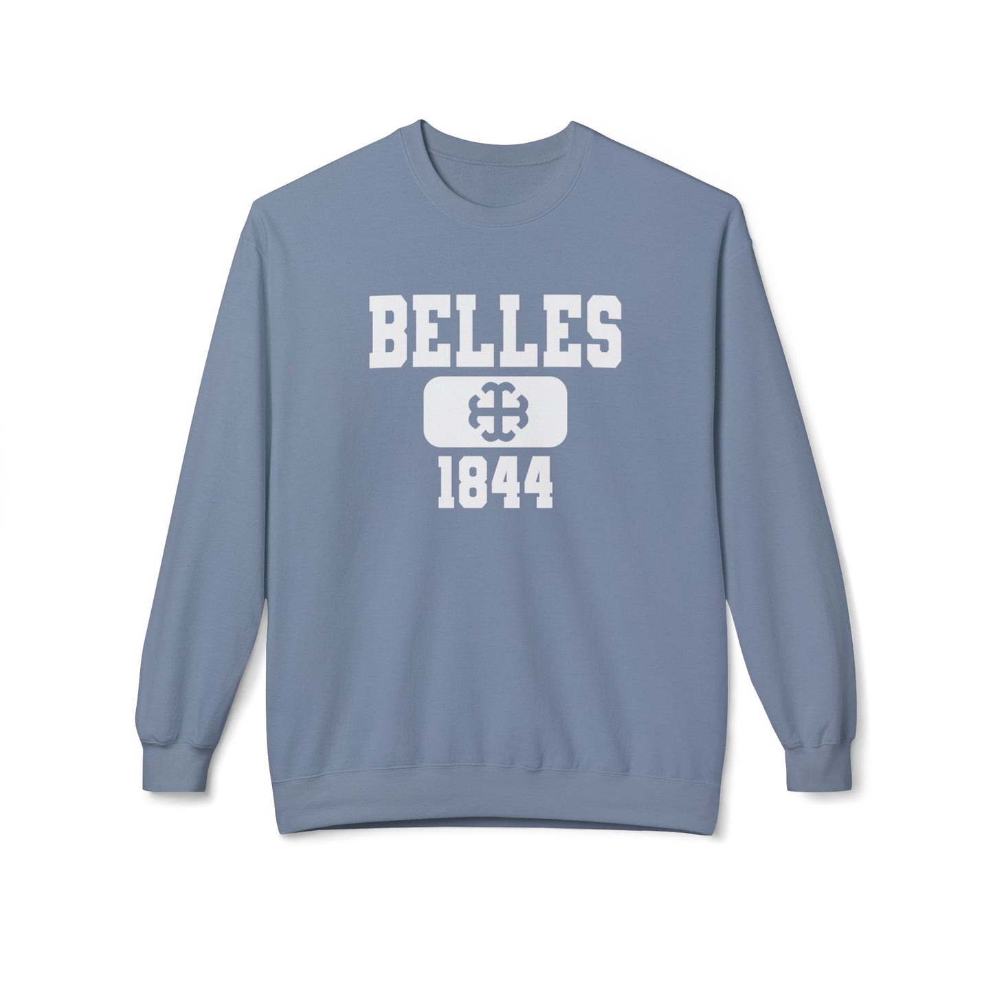 Saint Mary's College Belles 1844 Lightweight Crewneck | French Cross | Better in Blue Co.