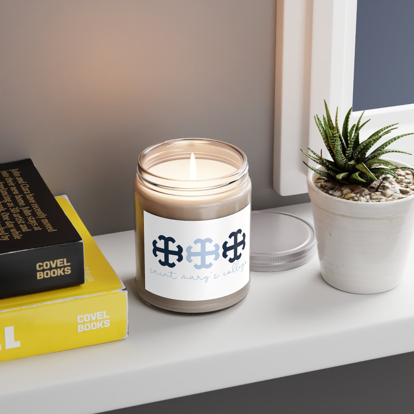 Saint Mary's College Candle No. 2 | Better in Blue Co. | French Cross | Belles Blue