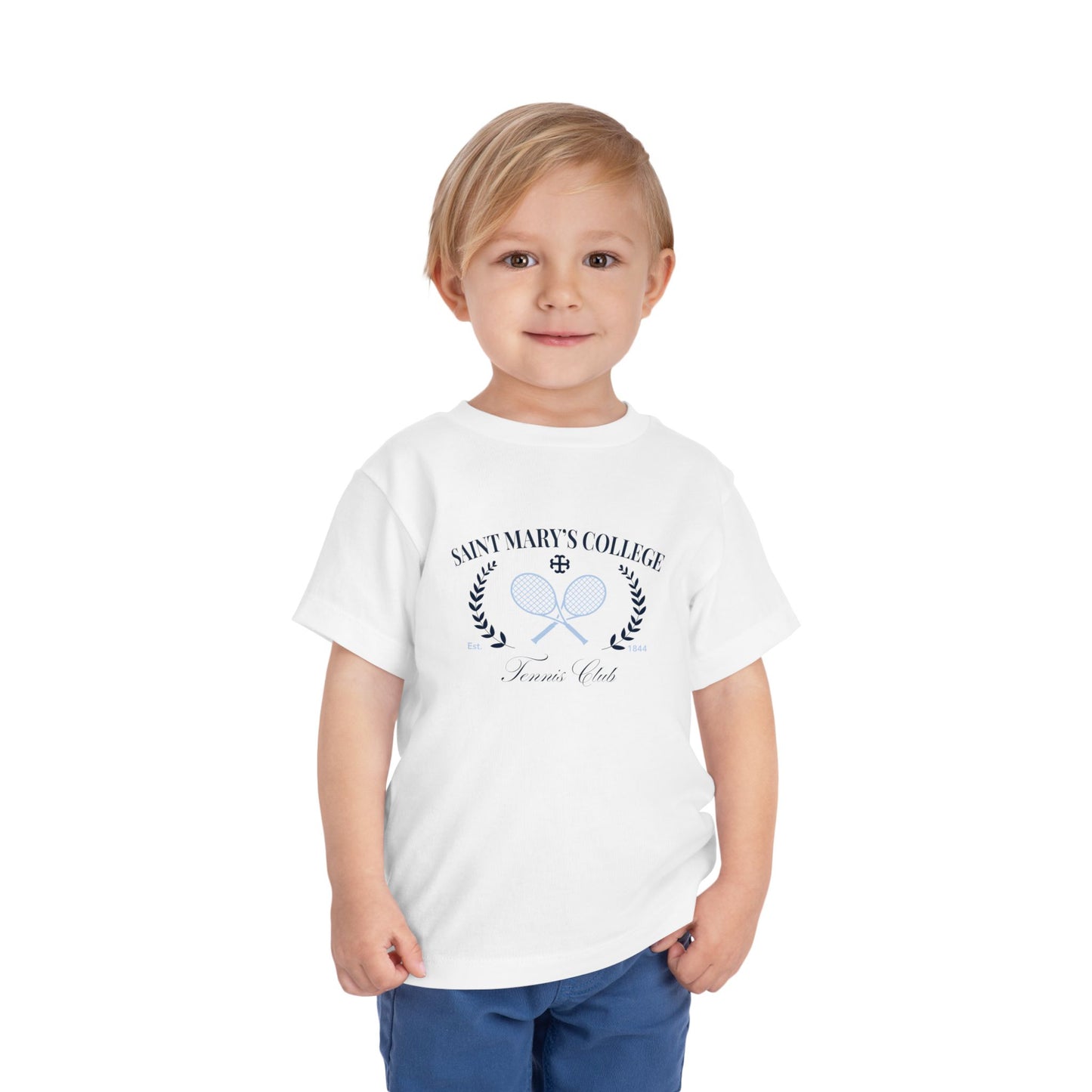 Saint Mary's College Tennis Club T-Shirt | Toddler | French Cross | Better in Blue Co.