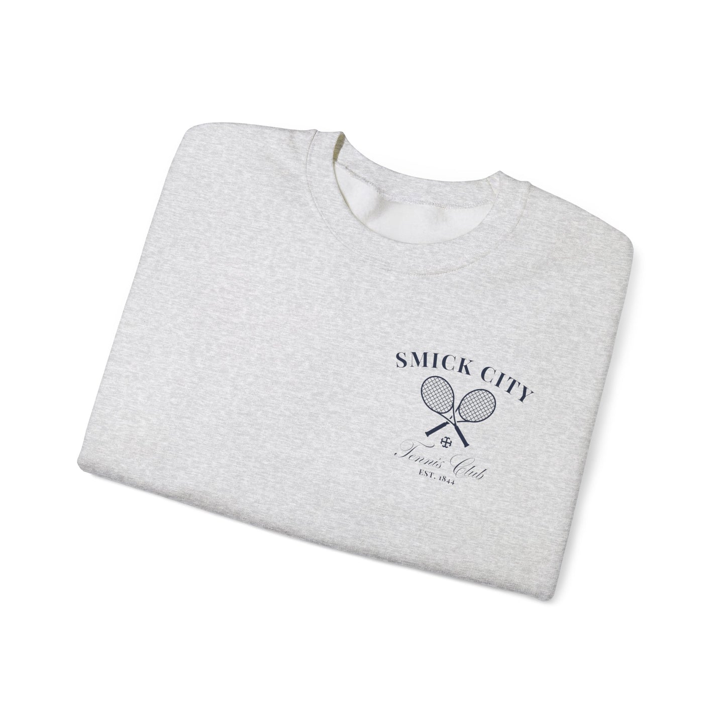 Saint Mary's College Smick City Tennis Club Crewneck | French Cross | Better in Blue Co.