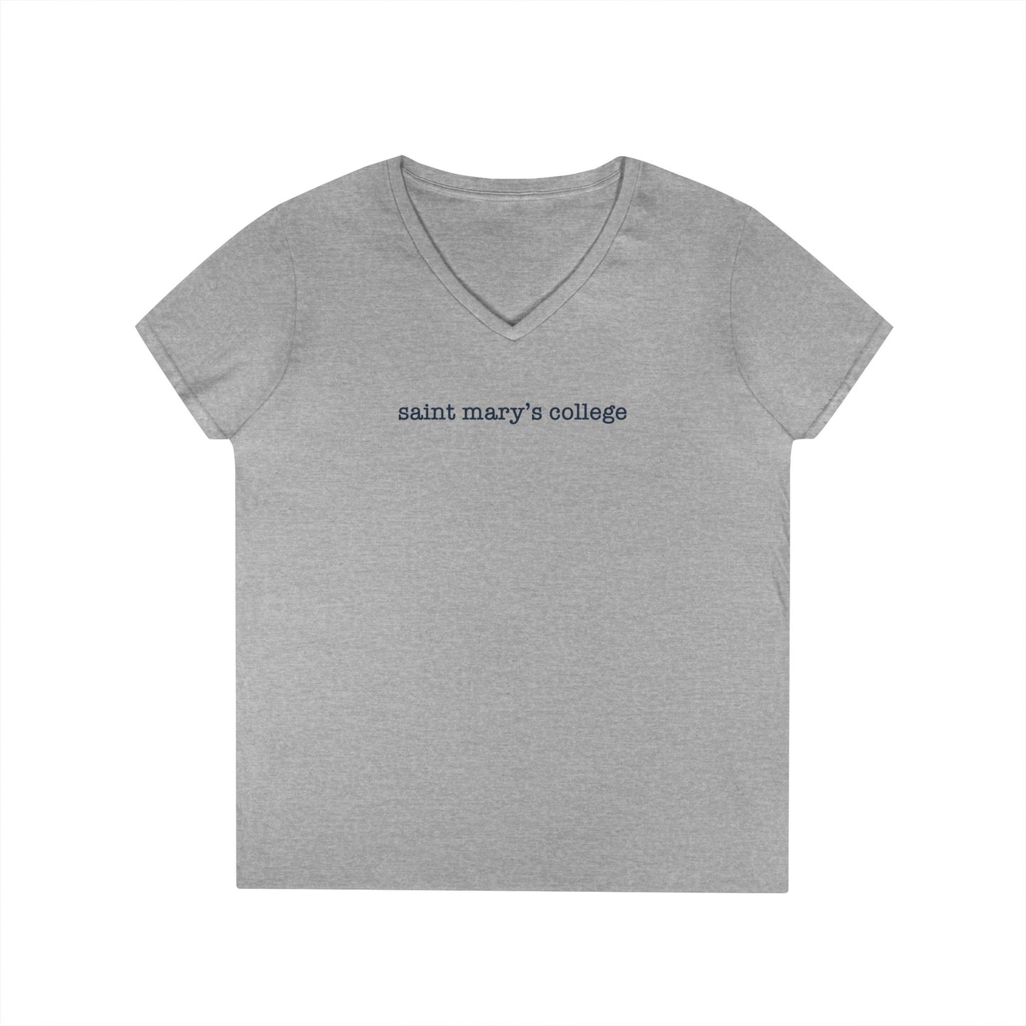 Saint Mary's College Ladies' V-Neck T-Shirt  | Navy Blue | Better in Blue Co.