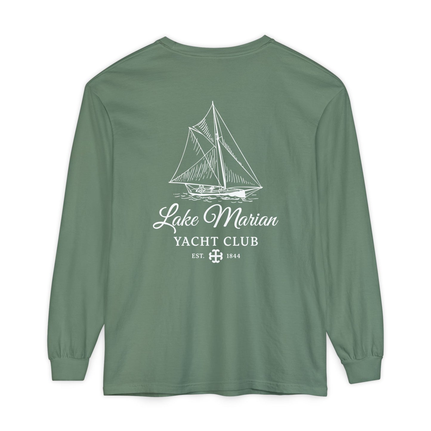 Saint Mary's College Lake Marian Yacht Club Long Sleeve | French Cross | Est. 1844 | Better in Blue Co.