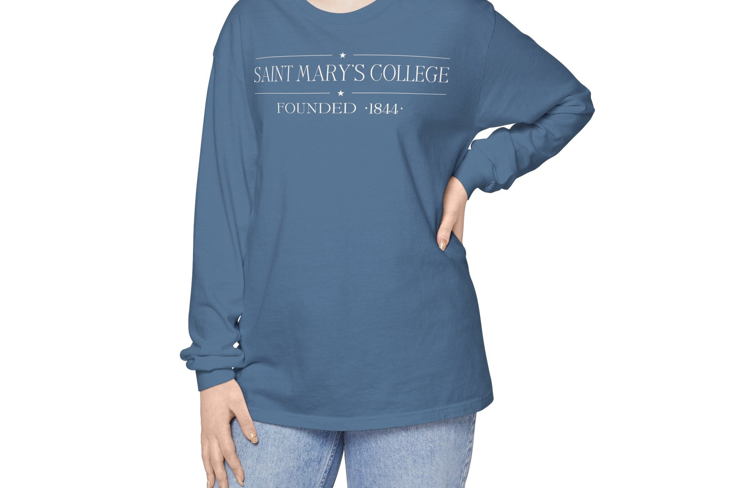 Saint Mary's College "Gilmore Girls Inspired" Long Sleeve | Founded 1844 | Belles | Better in Blue Co.