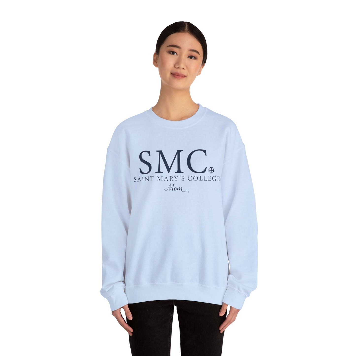Saint Marys College "SMC Mom" Crewneck | 1844 | Belles | Notre Dame, IN | Better in Blue Co.