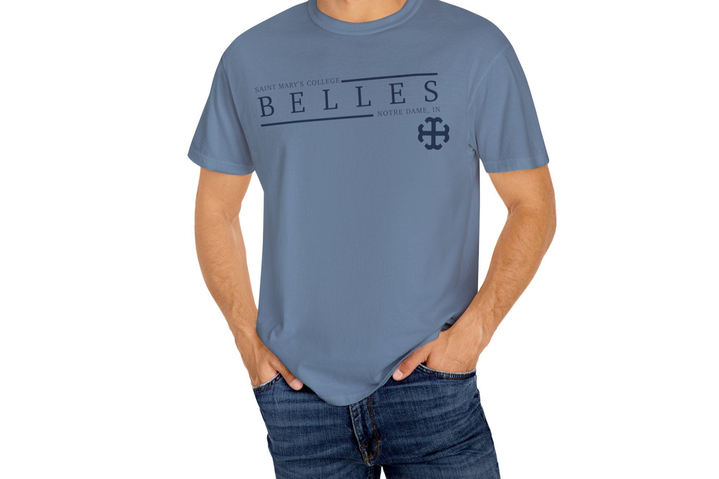 Saint Mary's College Belles Unisex T-Shirt | French Cross | Notre Dame, IN | Better in Blue Co.