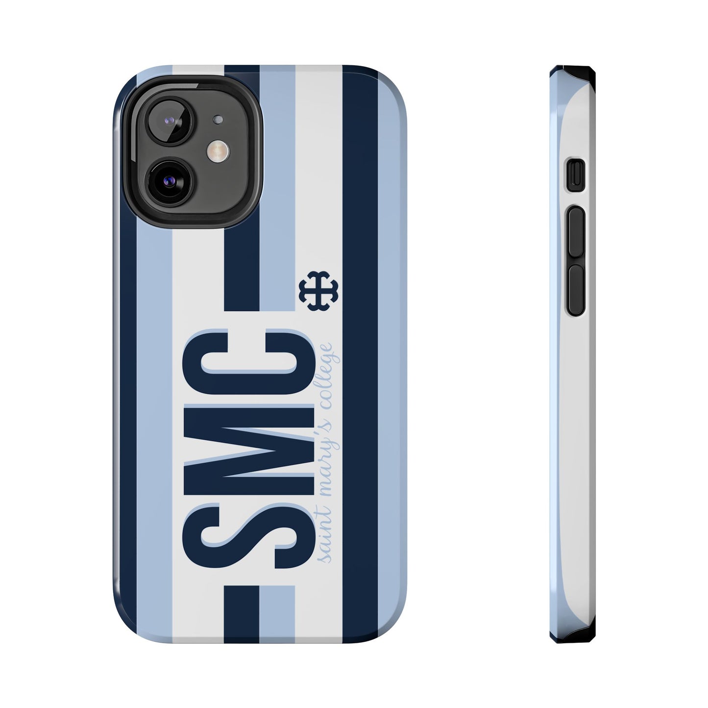 Saint Mary's College Phone Case SMC Navy/Belles Blue/White French Cross | Better in Blue Co.