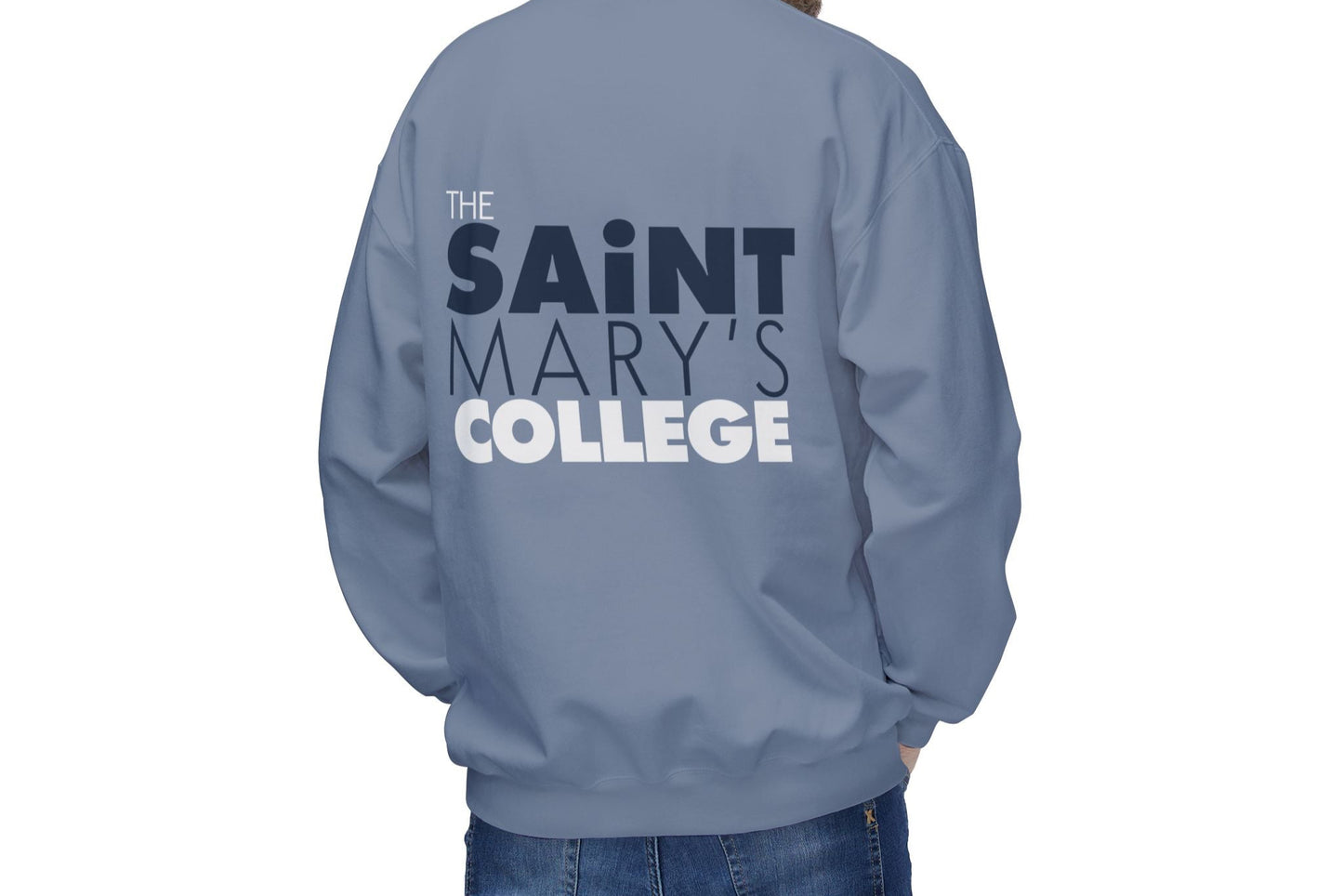 The Saint Mary's College Crewneck | Belles Blue | French Cross | Better in Blue Co.