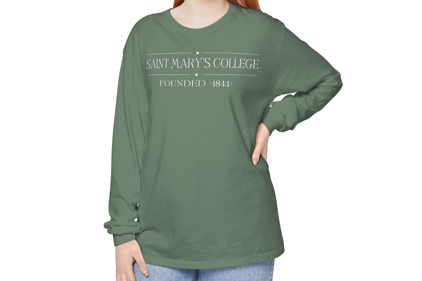 Saint Mary's College "Gilmore Girls Inspired" Long Sleeve | Founded 1844 | Belles | Better in Blue Co.