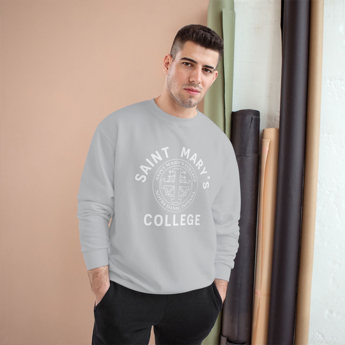 Saint Mary's College Crewneck | French Cross | Belles | Holy Cross | Better in Blue Co.