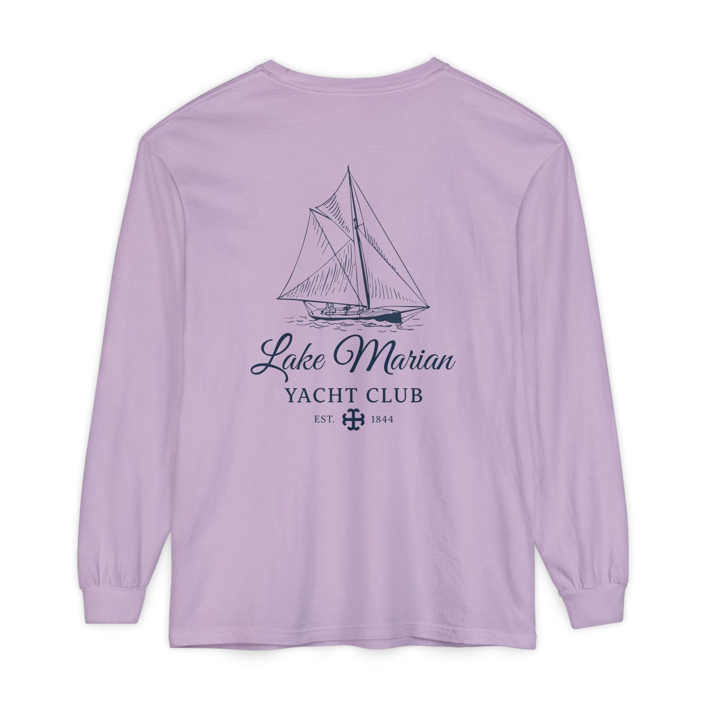 Saint Mary's College Lake Marian Yacht Club Long Sleeve | French Cross | Est. 1844 | Better in Blue Co.
