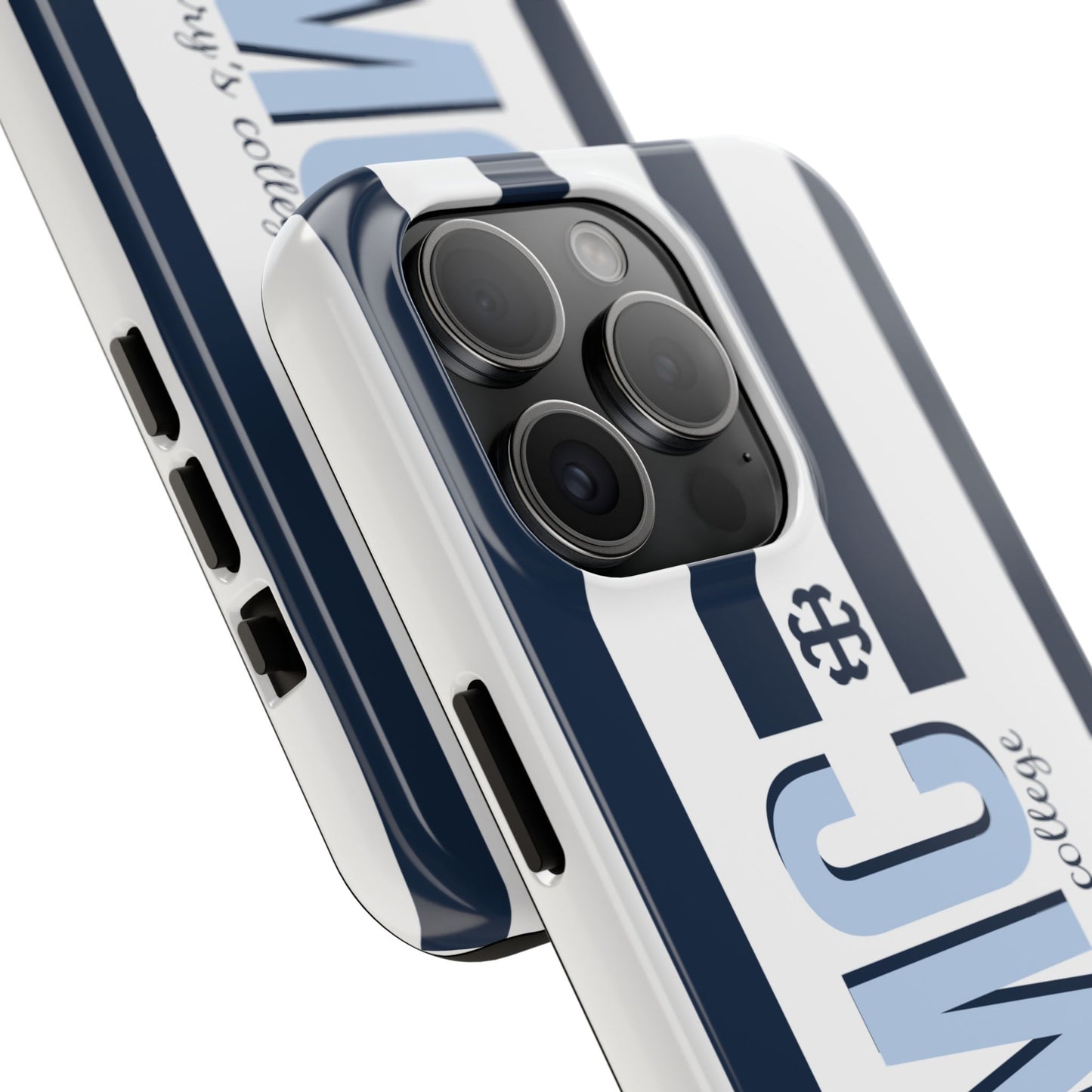 Saint Mary's College Navy Blue Striped Phone Case | French Cross | Better in Blue Co.