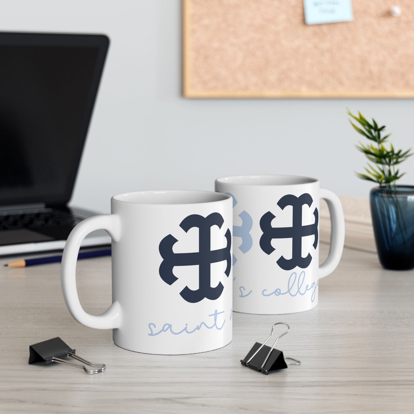 Saint Mary's College French Cross Mug | Belles Blue | Better in Blue Co.