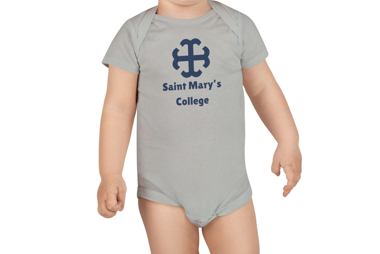 Saint Mary's College Baby Onesie | French Cross | Belles | Better in Blue Co.